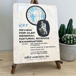 Vintage CLEP General Natural Science Review Book 1978 EDEX Study Guide